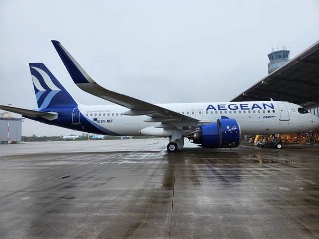 AEGEAN এয়ারলাইন্স এক A320NEO-এ JOLCO বন্ধ করে।